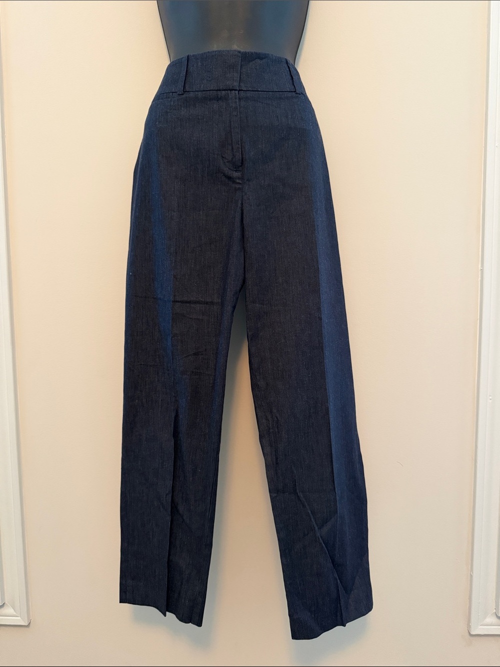 Dark Navy Wide-Leg Women’s Dress Pants